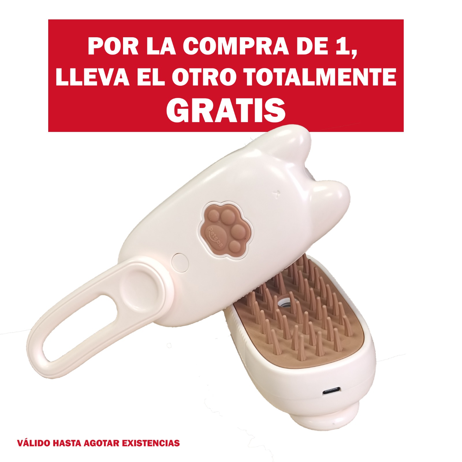 8558x2-SUPER OFERTA CEPILLO PARA MASCOTA